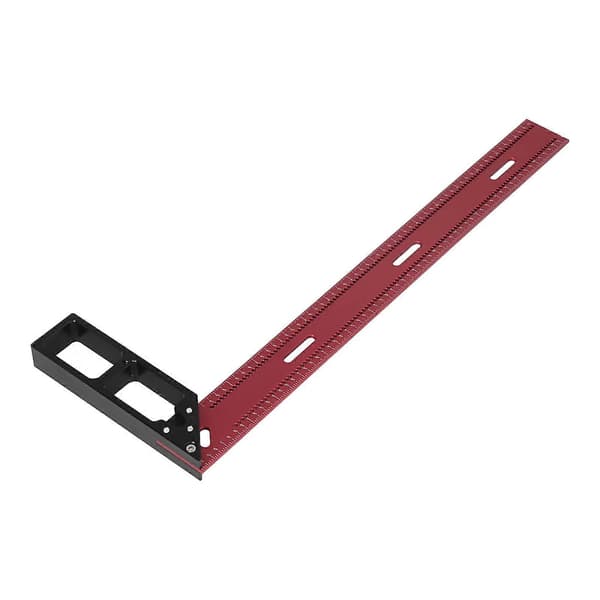 Firkantet Målelineal Præcis Aluminiumlegering til Træbearbejdning Måling Markering Skrivning 42cm