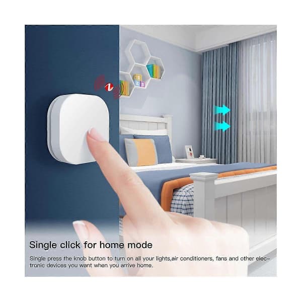 Tuya ZigBee Smart Knapp Strömbrytare Trådlös Fjärrkontroll Multi-Scen Länkage Strömbrytare Batteridriven