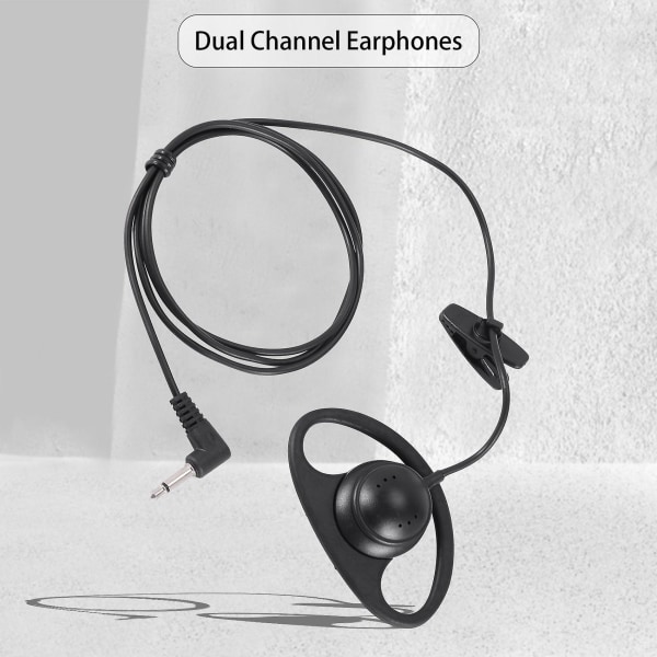 Mono Kopfhrer Headphone Headset Dual Channel Ohrhrer 3,5 mm Klinkenstecker fr Laptop PC Skype VoIP ICQ