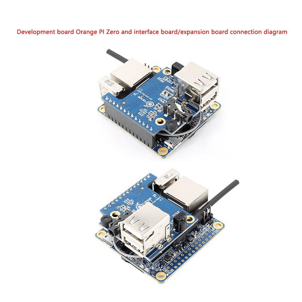 Spesial adapterkort for Orange Pi Zero/R1/Zero Plus/Plus 2 utviklingskort med 13-pins funksjonsutvidelse