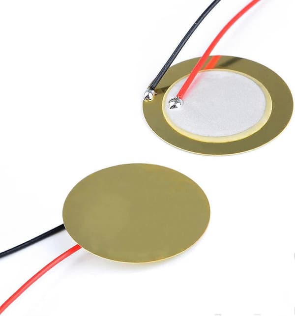 30 stk Piezo Elementer Sommer, 27 mm Piezo Akustiske Pickups, Piezo Konverter Element, Disk Pickups, Pickup Buzzer, Piezo Trigger Sommer