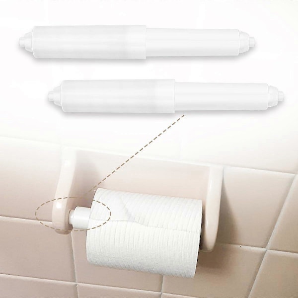 5-pak Fjederbelastet Toiletpapirholder Spindel Udskiftningsstang Plast Donner