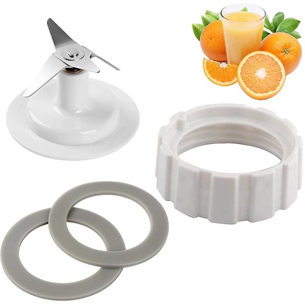 Reservdelar för blad med burkbaslock och O-ring tätningslist tillbehörssats för Beach Blender