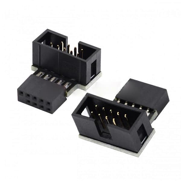 1 sæt Ned & Op Vinklet 90 Grader Han til Hun USB 2.0 10Pin 9Pin Header til Bundkort Forlængeradapter