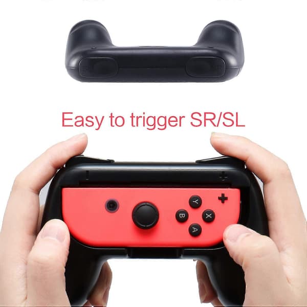 2 STK Joycon Brakett Stativ Holder Kompatibel for Nintendo Switch & OLED JOY CON Kontroller Gamepad Håndtak Håndgrep Tilbehør