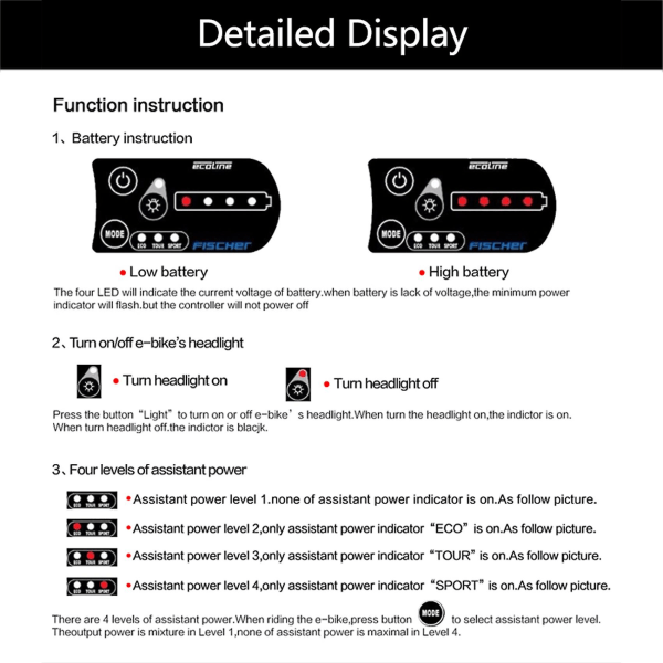 Led Display Connector 810 För Elcykel Cykling Hastighetsmätare Anslut Ebike Strålkastare Och Led