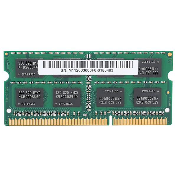 ASint Laptop Minne RAM DDR3 1600MHZ 4GB 1.35V Notebook Minnesbank Datortillbehör