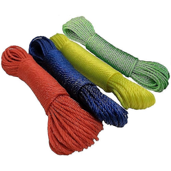 1 stk. presenning nylonbindingsrep 3 mm tykkelse x 20 m lengde nylonrep snor vaskesnor