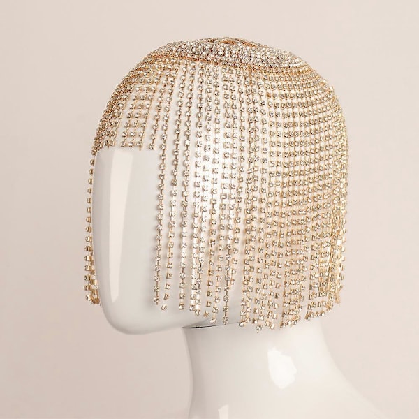 Kristallhuvudkedja Rhinestone Charmigt Huvudsmycke