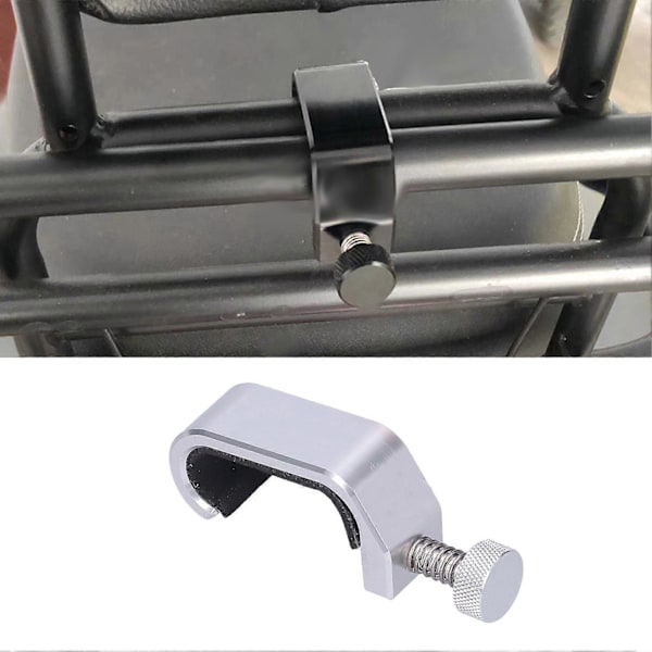 Väska Ramkrok Virka Virka Justerbar Modifiering Passar för Piaggio Vespa GTS/LX/LXV Silver