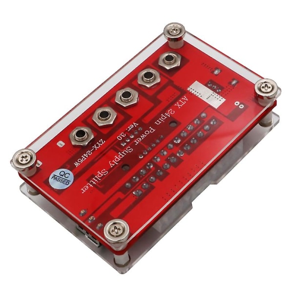 Atx 24pin Power Breakout Board med justerbar spændingsknap og akrylskalsæt Spændingsreguleret
