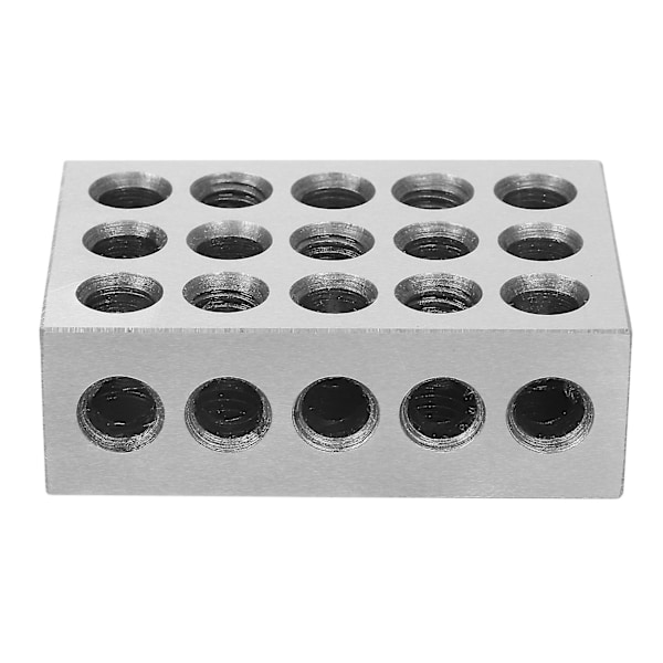 2 st 25x50x75mm Härdat Stålblock 23 Hål Parallell Klämblock Svarvverktyg Precision 0,005m