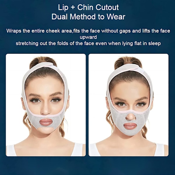 Beauty Face Sculpting Sleep Mask, Gjenbrukbare V Line Shaping Masks, V Line Lifting Mask Facial Slimming Strap - Double Chin Reducer