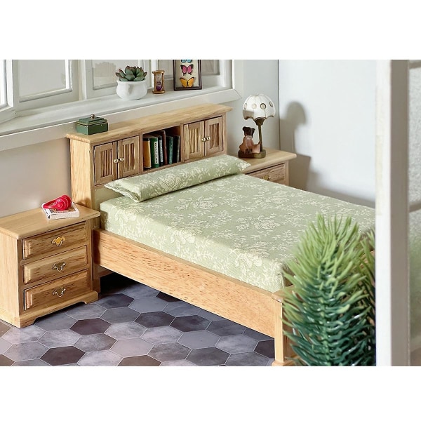 1/12 Skala Miniature Natbord Mini Træmøbler Ob11 Dukkehus Soveværelsestilbehør