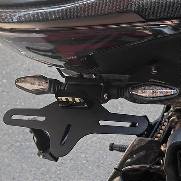 Motorcykel Nummerpladeholder Beslag Ryddelig Eliminator Hale Signal Lampe Plade til 800NK NK800 2023