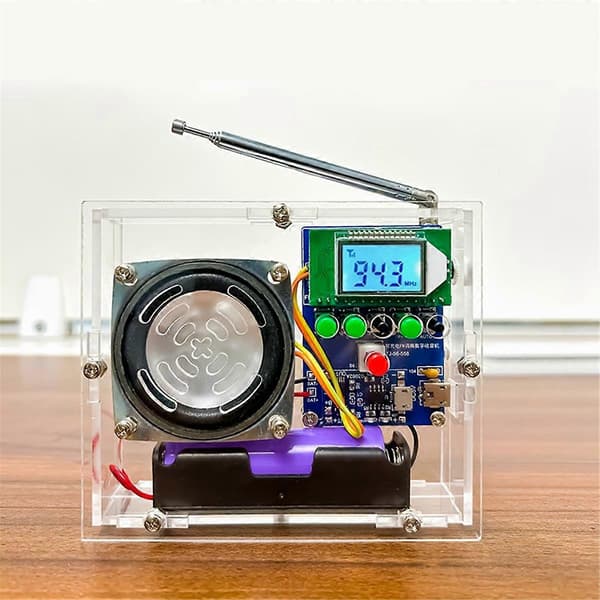 FM Radio Receiver Elektronisk Svejsesæt LCD Display DIY Elektronisk til Selvmontering og Lodning