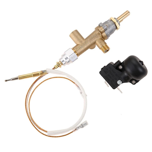 Gasol Patio Värmare Kontrollventil Termoelement Sensor Dump Switch Knob Propangas Lpg Eldgrop Kontroll Säkerhet Pilot Port set
