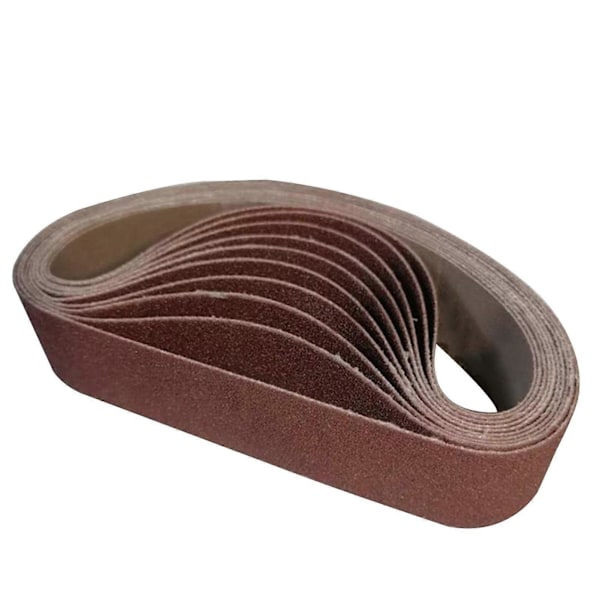 10 stk. slibebånd aluminiumoxid 80 korn 330x30mm sliberulle til slibning polering YEMAA