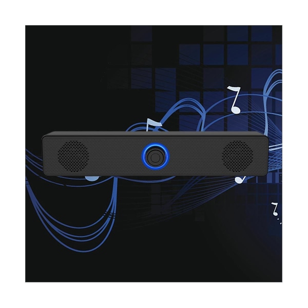 Usb-drevet Soundbar Bluetooth 5.0-høyttaler 4d Surround Stereo Bass Subwoofer Soundbar for bærbar PC P