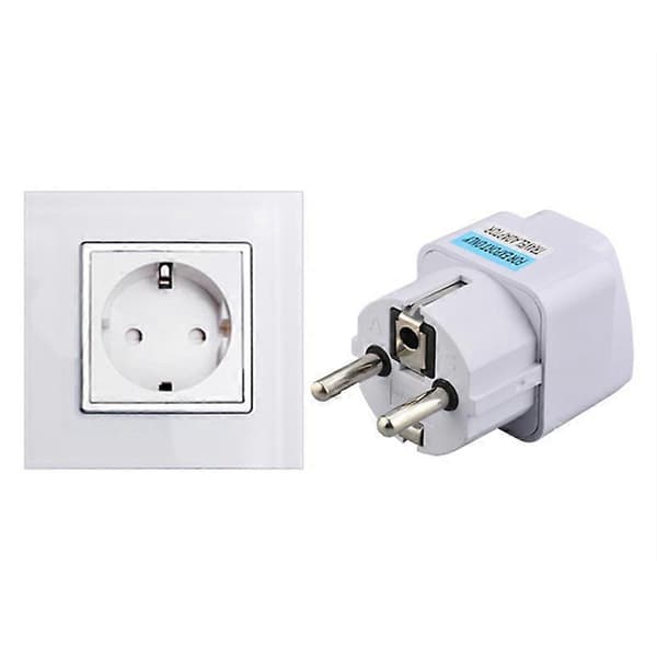 5X EU Pluggadapter DE Til EU Pluggadapter 10A 250V Universell Reiseadapter EU Stikkontakt