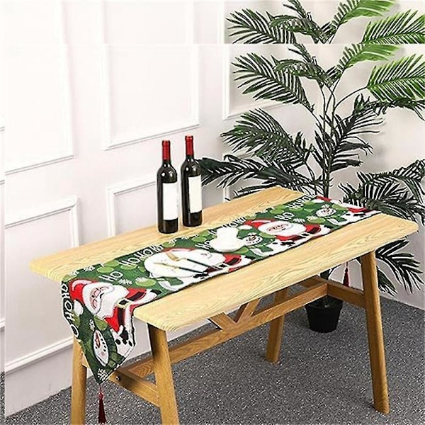 Juledug Julemønster Bordløber Dug Vaskbar Dacron Dug Til Jul, vinter, ferie