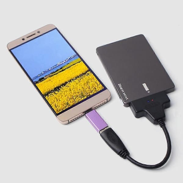 USB 3.0 till SATA 22-stifts 2,5 tum hårddisk SSD-adapterkabelkonverterare