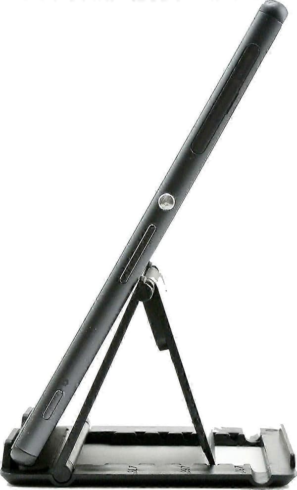 Mobiltelefonholder, Universal Foldbar Tablet Holder Multi-vinkel Lomme Desktop Holder Vugge til Mobil eRead (Sort)