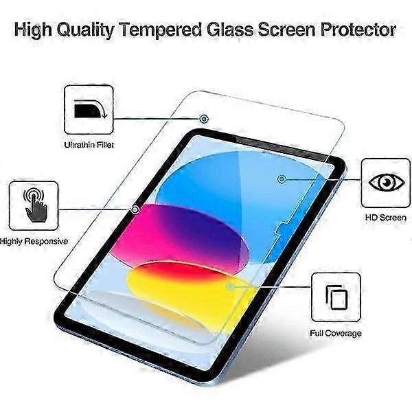 2X Skärmskydd i härdat glas för iPad 10.9 Gen 10 Transparent