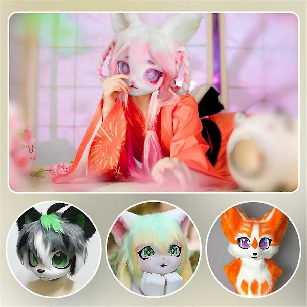 10 stk. Fursuit Øjennet, 30x22 cm Sort Kostume Øjennet, 0,5 mm PVC Støvnet Plastiknet Ark til Furries Cosplay B