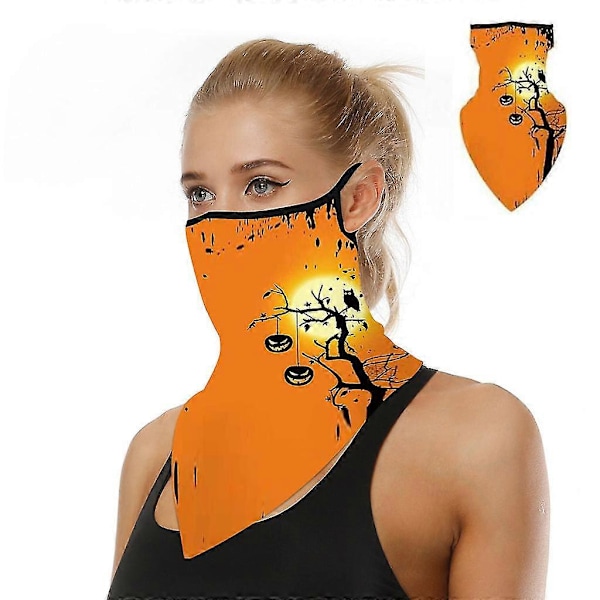 Halloween Multifunktionell Bandana Smal Mask Daglig Munnskydd Biker Mask