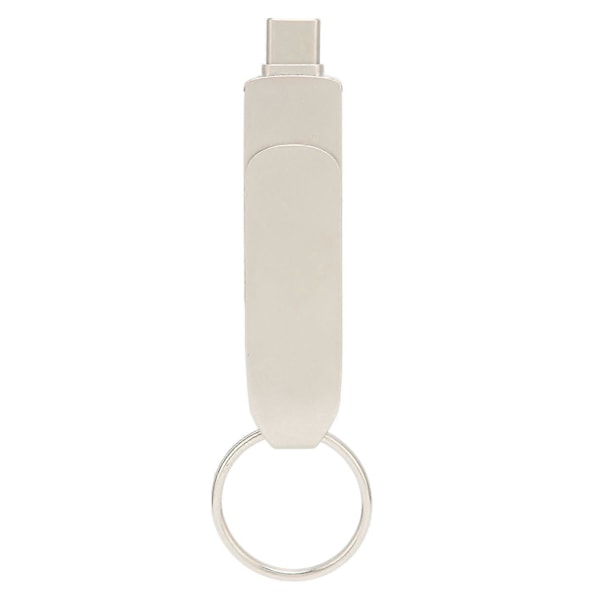 Nyckelring USB-minne 2 i 1 OTG USB3.0 TILL USB C Mobiltelefon Dator Dubbel Användning 360 Rotation U Disk 64GB YEMMA