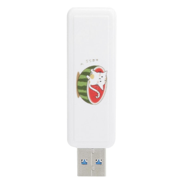 U Disk USB2.0 PushPull Bil Minnepenn Firmagave Datatilbehør (Vannmelon Katt 16GB)