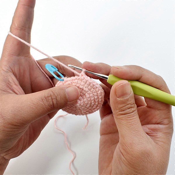 Virka Krokar, Ergonomiska Handtag Virka Krokar Set, Bekväma Släta Virka Nålar Extra Långa Kn