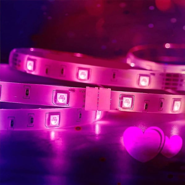 Connector Kit til 5050 10mm 4-pin, L Form 4-pin LED-stik, Loddefri Tilbehør til DIY