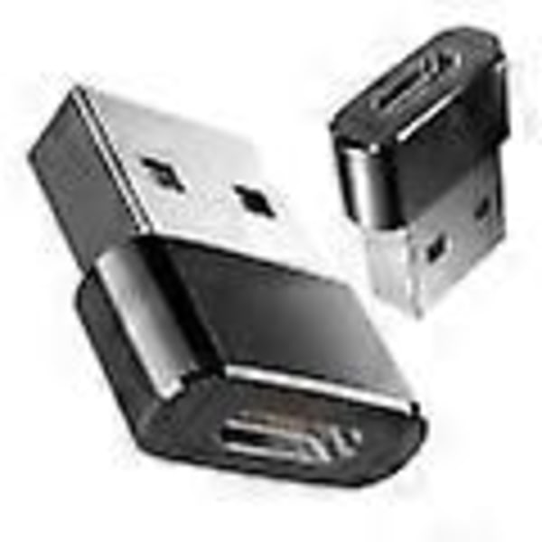 USB-adapter - USB type A (han) til USB-C (hun) - USB 3.1 Sort M