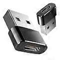 USB-sovitin - USB tyyppi A (uros) - USB-C (naaras) - USB 3.1 Musta M