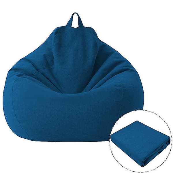 Sittsäck Överdrag Lazy Soffa Bekväm Enfärgad Lounger Sittsäck Sofföverdrag För Vardagsrum Hem