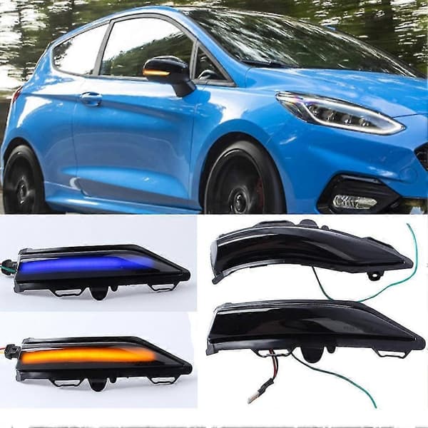 Til Ford Fiesta St Line Mk8 2019+ Bil LED Side Bakspejl Lys