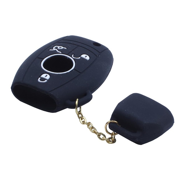 2x Silikondeksel Skin Jacket For Smart Key Svart