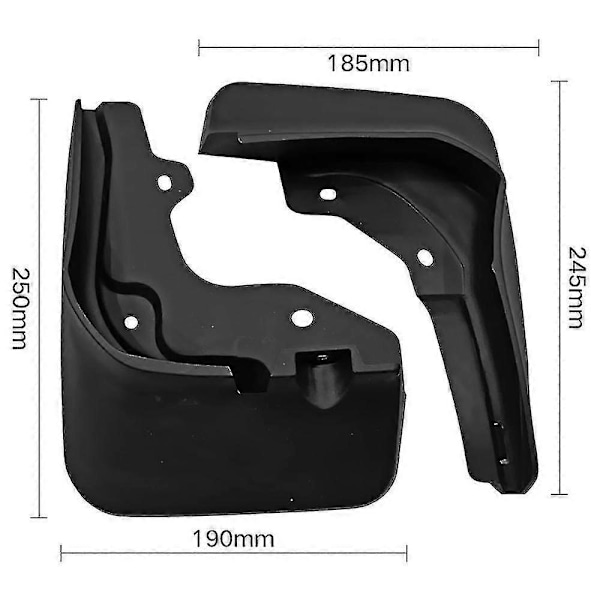 Bilskærme til - A-klasse W177 A180 A200 A220 A250 2019-2022 Mudguard Mud Flap Guard Splash