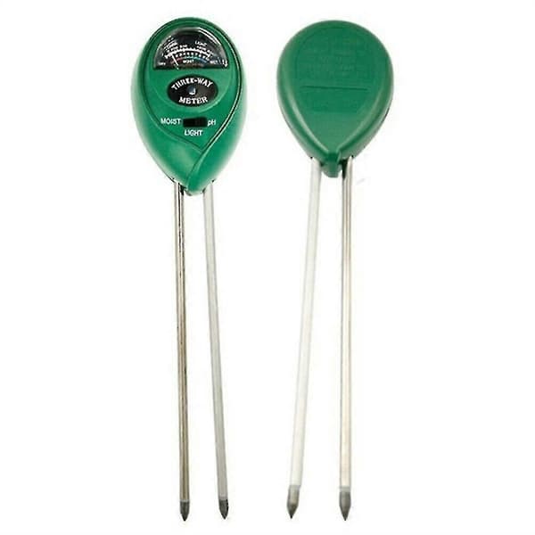 3-i-1 Jord pH-tester Vann Fuktighet Lys Test Meter Kit