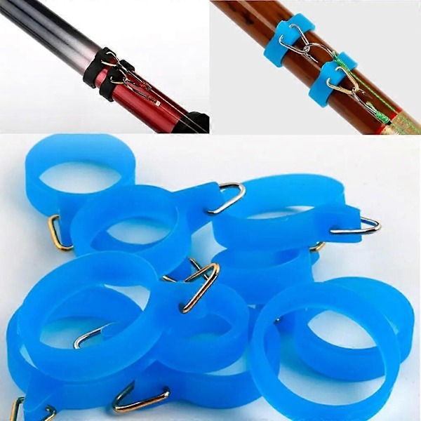 Säker Hållare för Fiskekrokar, Betetillbehör, Jiggkrokar, Säker för Fiske Spöverktyg, Bete Gjutning, Plast Gummi Krokhållare