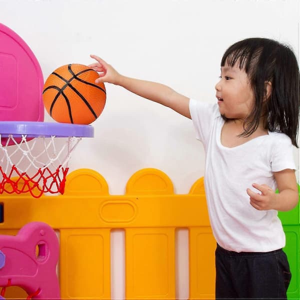 3-pack 7-tums Uppblåsbara Mini Basketbollar Ersättningsbasketbollar