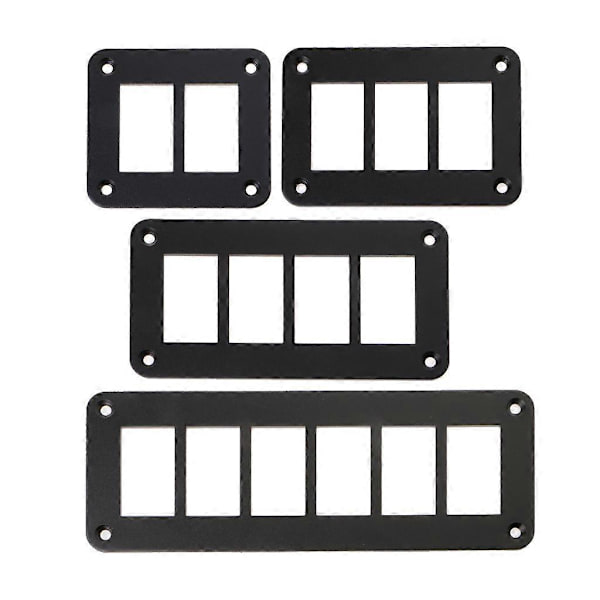 Vippe Rocker Switch Panel Hus Holder 2/3/4/6 Vejs til Marinebåd Autocamper