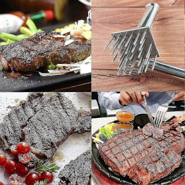 Professionel kødhammer med nåleblad i rustfrit stål