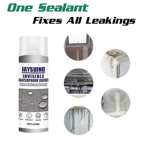 JAYSUING 3ST Tätningsmedel Beläggning Flytande Vattentät Stark Vidhäftning Läckage Vattenläckage Reparation Tätningsmedel Plugg -3016757318043