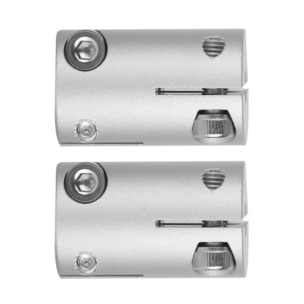 2 stk. Akselkobling Aluminium Legering 6mm DHul til 5mm Hex Hul Fleksibel Akselkobling til Forbindelse af Dele