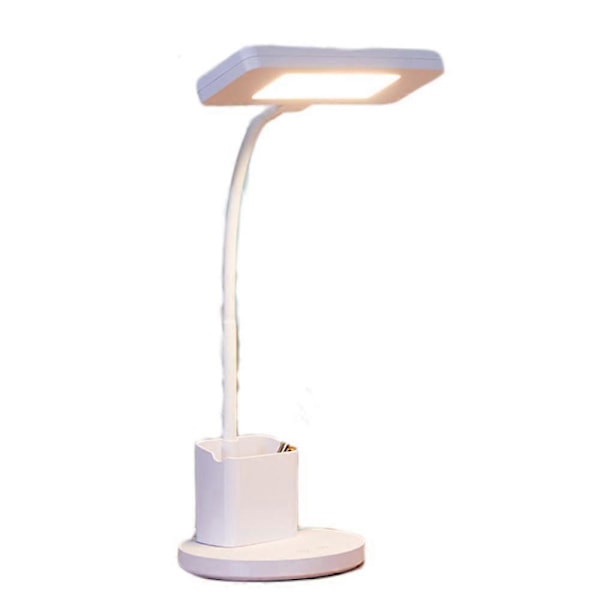 LED Bordlampe, 3 Farvetemperatur Øjenbeskyttelse Skrivebordslampe med Penholder Funktion, Touch Kontrol Lysstyrke Opladning Lærings Skrivebordslampe, Børn D