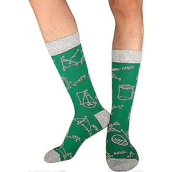 Roliga strumpor med algebra, geometri och mattegeni – rolig present, julklappsfyllning för tonårspojkar, män, pappor, matteälskare och lärare