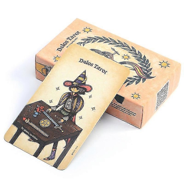 Delos Tarot Oracle Kortspill Les Skjebne År Tarotkort Brettspill 78 stk